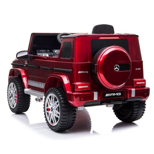 Продукт Акумулаторен джип Licensed Mercedes AMG G63, 12V с меки гуми и кожена седалка - 0 - BG Hlapeta